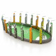 Металева збірна 3D модель Quidditch Pitch, Metal Earth (MMS466)