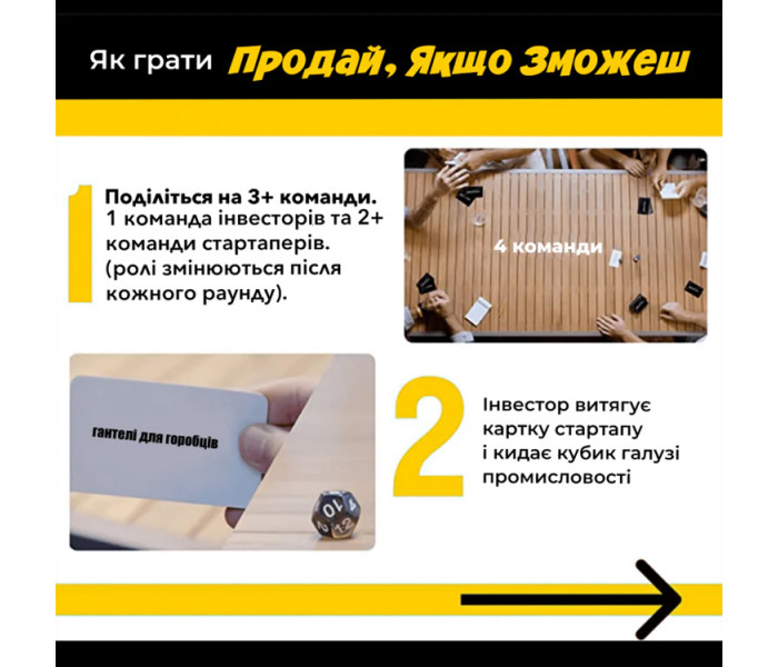 Настольная игра Продай, якщо зможеш. Memo Games