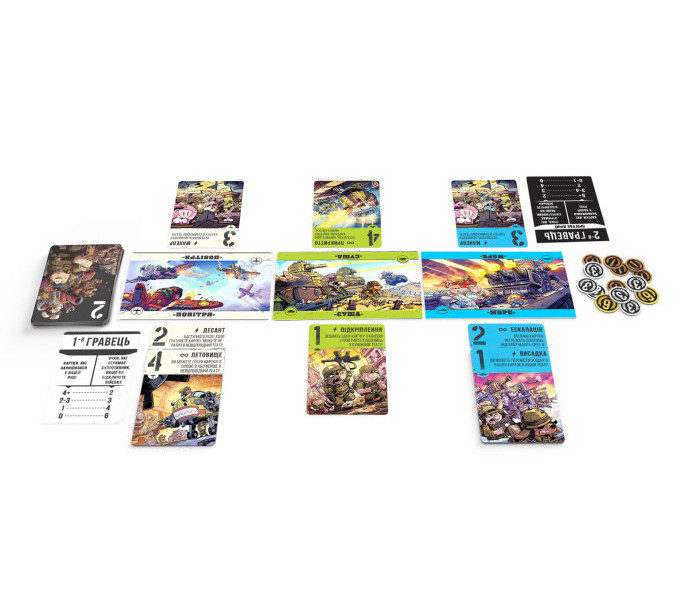 Настольная игра По всіх фронтах: звірі на війні (УКР). Games7Days (ПВФ0201)