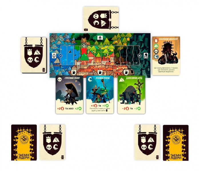 Настольная игра Таємні лідери (Hidden Leaders) УКР. Geekach Games (GKCH034HL)