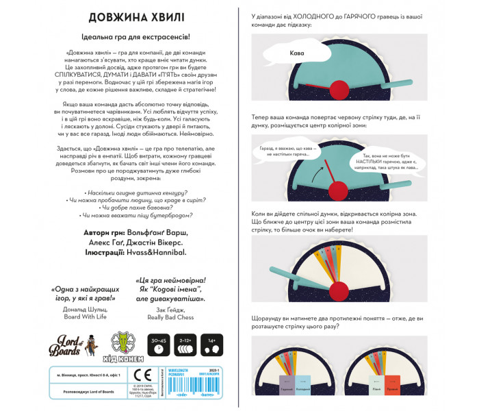 Настільна гра Довжина Хвилі (Wavelength) УКР. Lord of Boards (LOB2218UA)