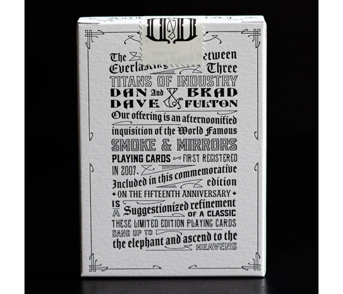 Карты Smoke & Mirrors 15th Anniversary Editon (White) от Dan&Dave