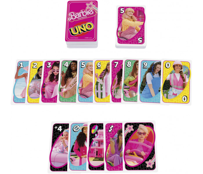 Настольная игра Уно Барби (UNO Barbie the Movie). Mattel (HPY59)