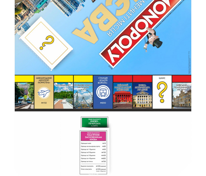 Монополия Киев (Monopoly Kyiv). Hasbro (R015UA)