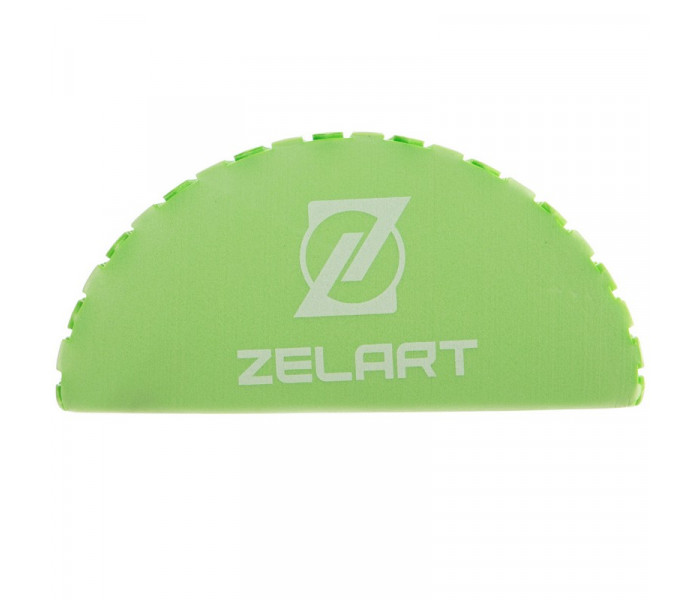Роллер (полуцилиндр) для йоги и пилатеса массажный Zelart FI-2571 60см салатовый