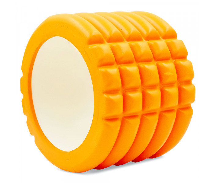 Роллер для йоги та пілатесу (мфр рол) Grid Roller Mini Zelart FI-5716 10см кольори в асортименті