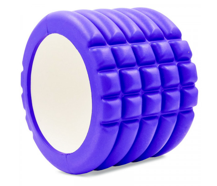 Роллер для йоги та пілатесу (мфр рол) Grid Roller Mini Zelart FI-5716 10см кольори в асортименті