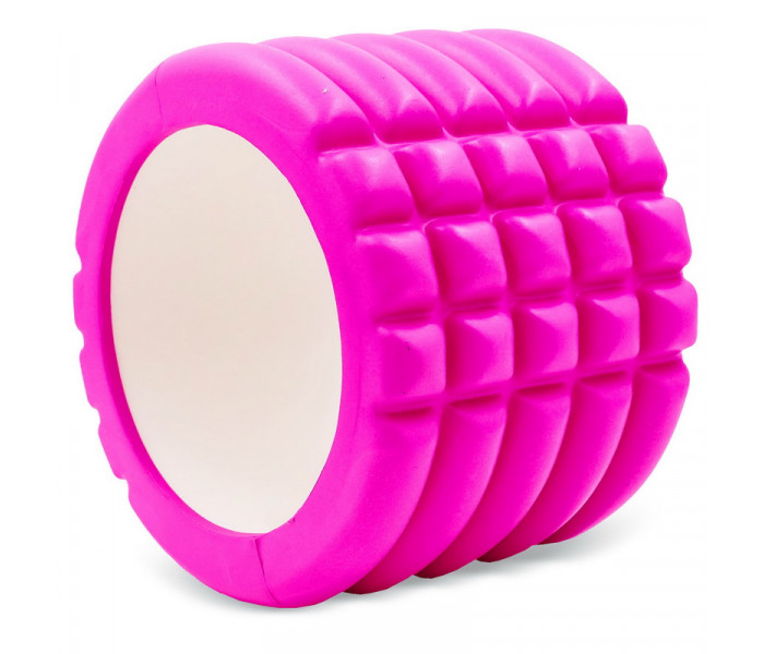 Роллер для йоги та пілатесу (мфр рол) Grid Roller Mini Zelart FI-5716 10см кольори в асортименті