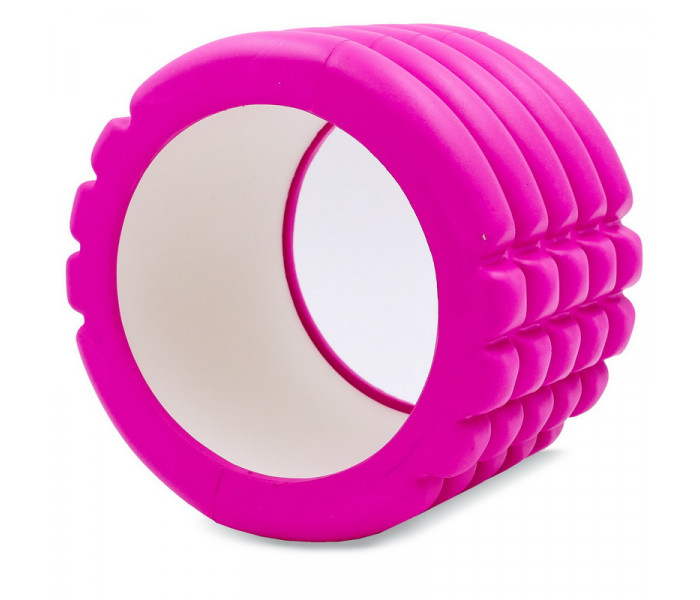 Роллер для йоги та пілатесу (мфр рол) Grid Roller Mini Zelart FI-5716 10см кольори в асортименті