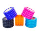 Роллер для йоги та пілатесу (мфр рол) Grid Roller Mini Zelart FI-5716 10см кольори в асортименті
