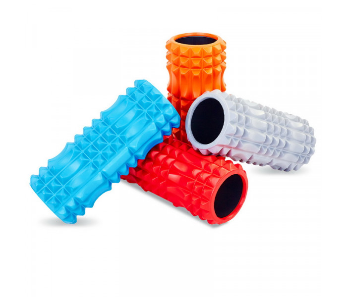 Роллер для йоги та пілатесу (мфр рол) Grid Spine Roller Zelart FI-5712 33см кольори в асортименті