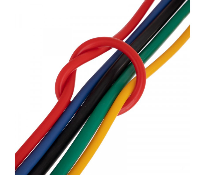 Эспандер многофункциональный для фитнеса 5 жгутов Resistance Band Zelart ET-500 в чехле