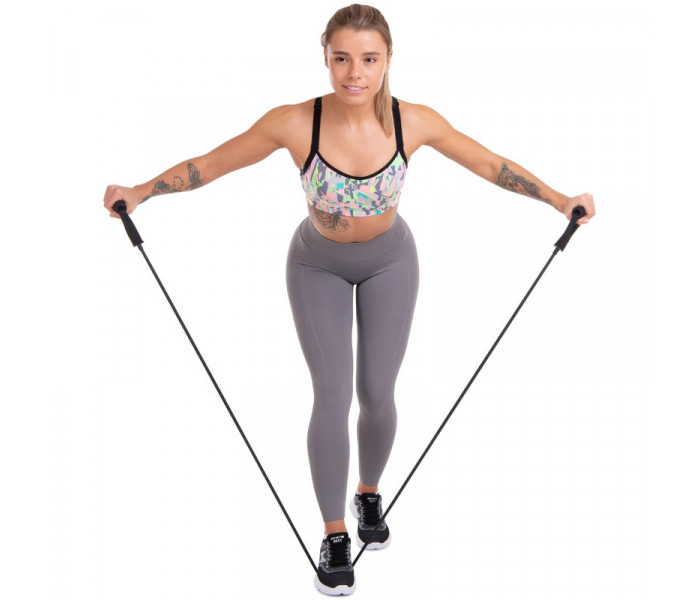 Эспандер многофункциональный для фитнеса 5 жгутов Resistance Band Zelart ET-500 в чехле