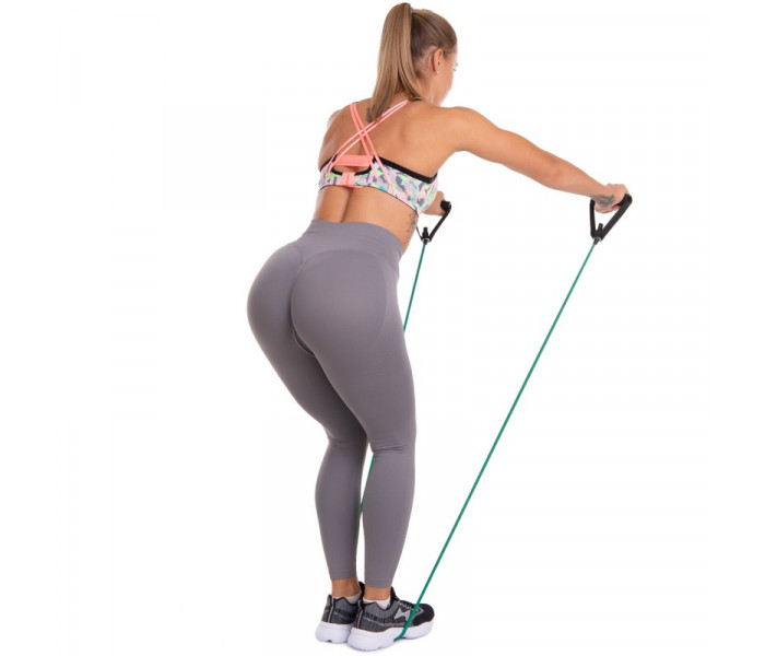 Эспандер многофункциональный для фитнеса 5 жгутов Resistance Band Zelart ET-500 в чехле