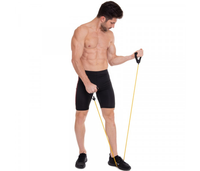 Эспандер многофункциональный для фитнеса 5 жгутов Resistance Band Zelart ET-500 в чехле