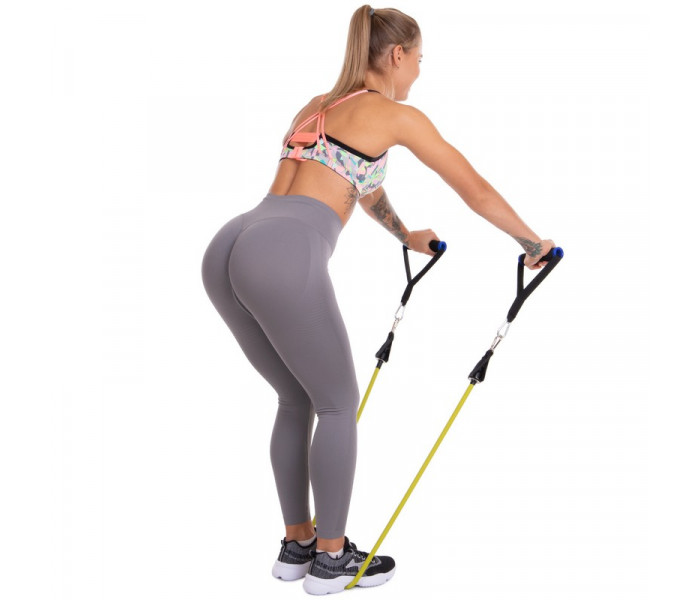 Еспандер багатофункціональний для фітнесу 9 джгутів Resistance Band Zelart DT-1002 в чехле
