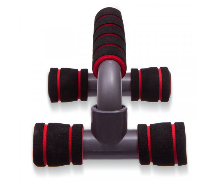 Упоры для отжиманий SP-Sport FI-1777 PUSH-UP BAR 12x23см серый-красный