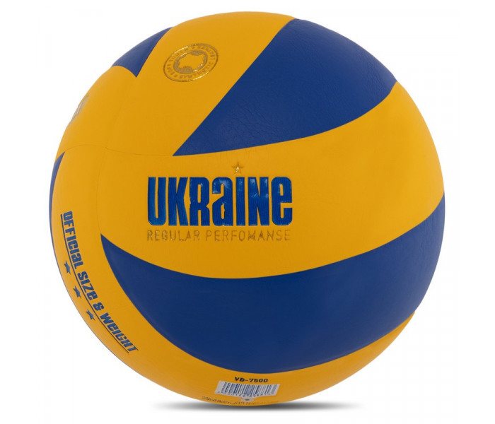 М’яч волейбольний UKRAINE VB-7500 №5 PU клеєний