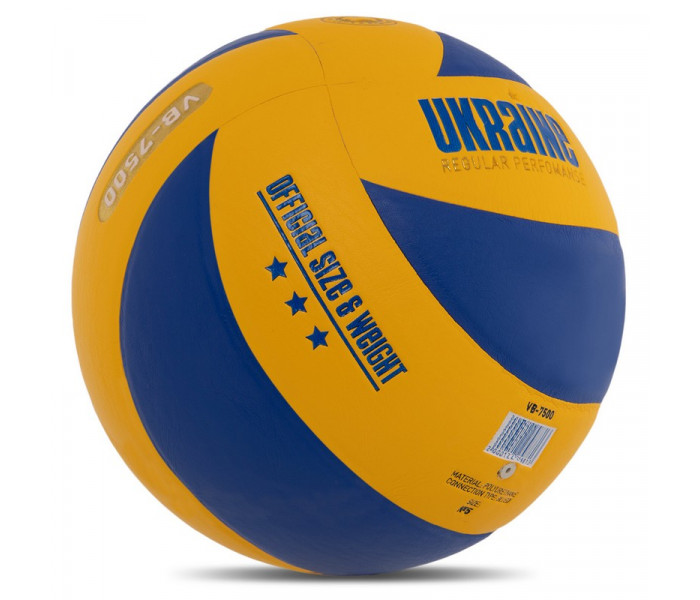 М’яч волейбольний UKRAINE VB-7500 №5 PU клеєний