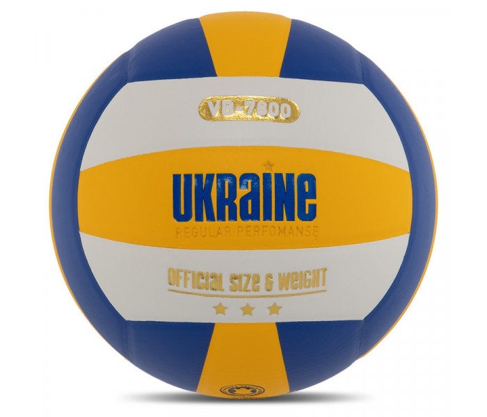 М’яч волейбольний UKRAINE VB-7800 №5 PU клеєний