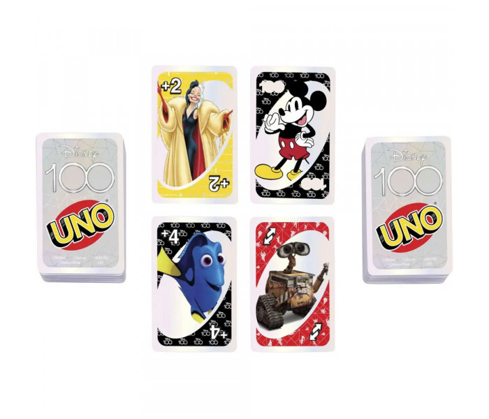 Настольная игра Уно 100 лет Дисней (UNO Disney 100). Mattel (HPW21)