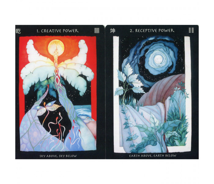 Карты Оракула I CHING - Visionary I CHING Oracle Cards. Blue Angel