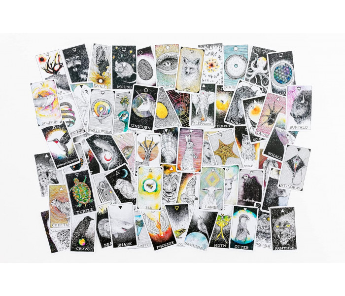Карманная Колода Таро Дух Диких Неизвестных Животных  - The Wild Unknown Pocket Animal Spirit Deck. HarperOne