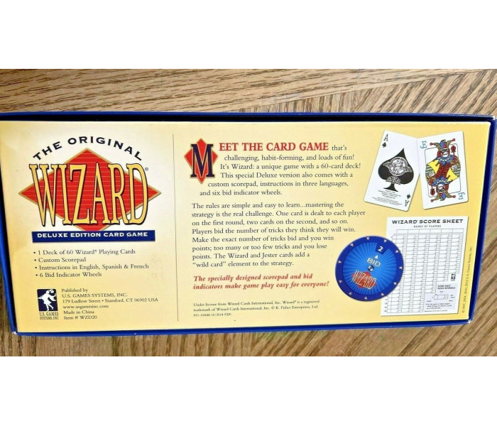 Карточная игра Волшебник Deluxe Edition - Wizard Deluxe Edition Card Game. US Games Systems