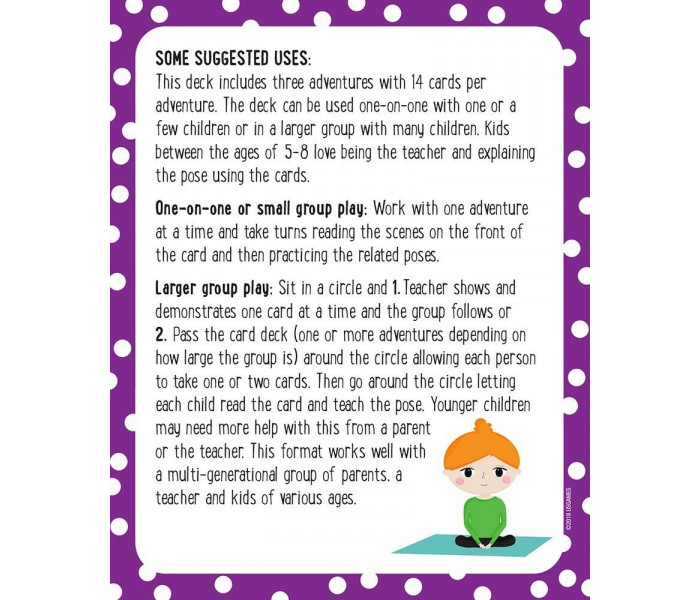 Пригодницькі карти з йоги для дітей - Kids Yoga Adventure Cards. US Games Systems