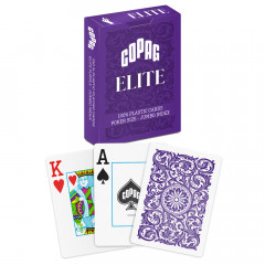 Карты для покера 100% Plastic Copag Elite Jumbo Index Purple