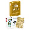 Фото 1 - Карти для покеру 100% Plastic Copag Elite Jumbo Index Gold