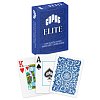Фото 1 - Карти для покеру 100% Plastic Copag Elite Jumbo Index Blue