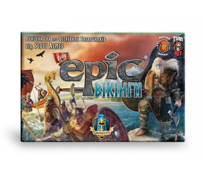 Настольная игра Tiny Epic Вікінги (Tiny Epic Vikings). Beaver Games (ВР_ТЕВ)