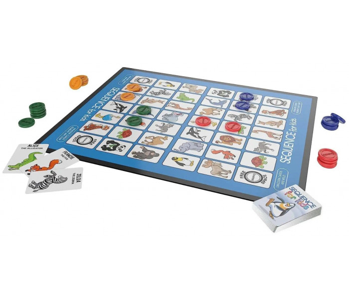 Настольная игра Сіквенс Юніор (Sequence Junior). Jax