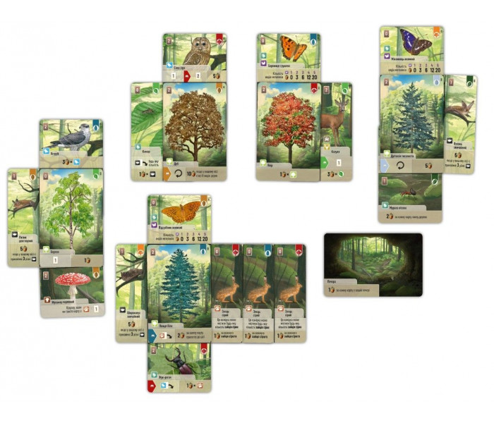 Настольная игра Лісова метушня (Forest Shuffle). Lord of Boards (LOB2329UA)
