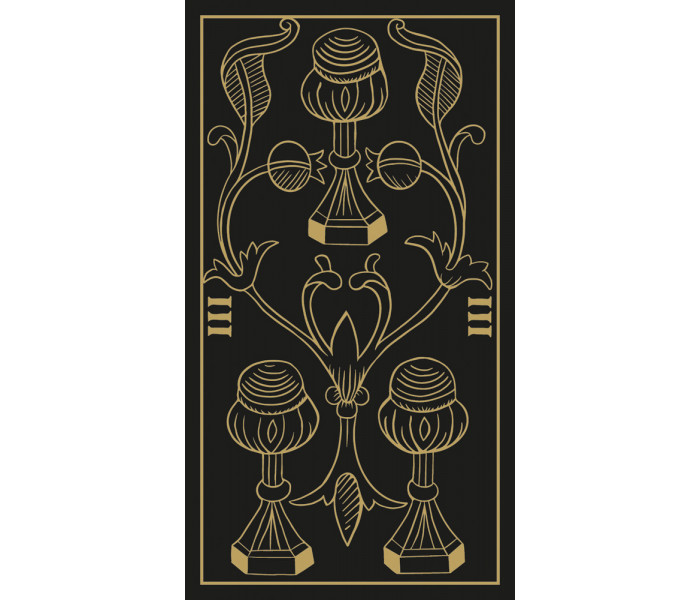 Карты Марсельского Таро в золотом и черном исполнении - Marseille Tarot Gold & Black edition. Lo Scarabeo
