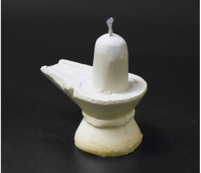 Свеча ритуальная "Шива Лингам" белая 8x5x7,5 см (9060494)