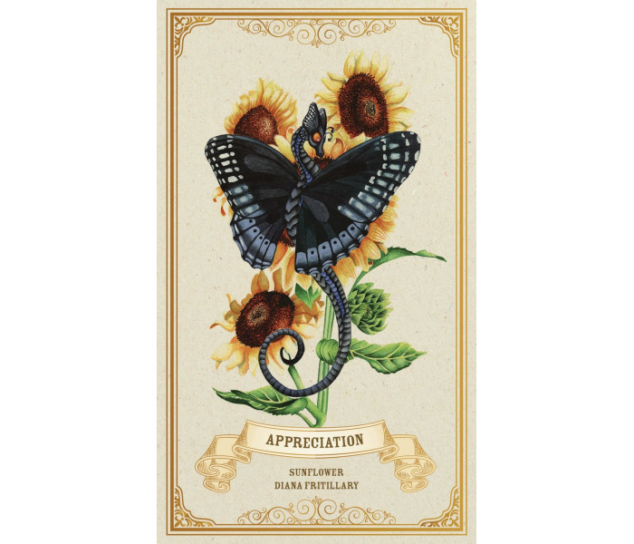 Оракул Зачарованих Квітів - Enchanted Blossoms Empowerment Oracle Cards. Blue Angel