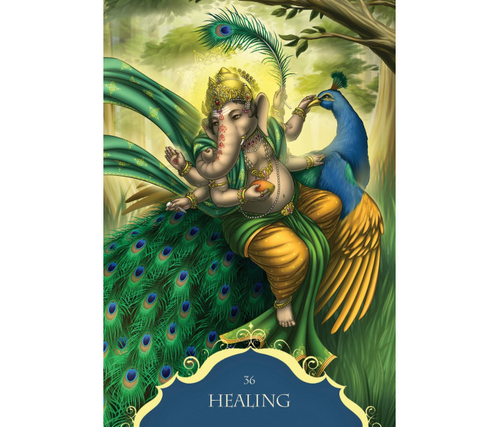 Оракул Шепіт Ганеші - Whispers of Lord Ganesha Oracle Cards. Blue Angel