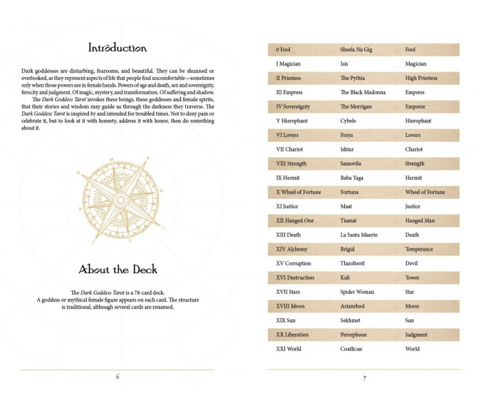 Карти Таро Темної Богині - Dark Goddess Tarot Cards. Schiffer Publishing