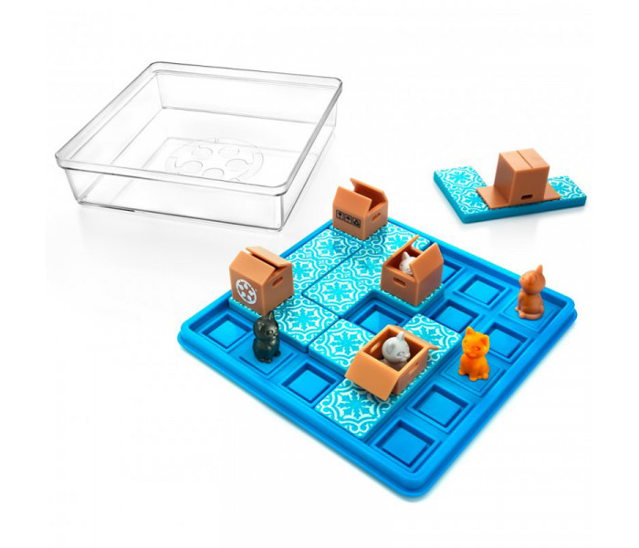 Настільна гра Коти в коробках (Cats & Boxes) ENG + правила УКР. Smart Games (SG 450)
