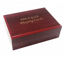 Фото Деревянная коробочка для игральных карт, Bridge size