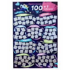 Скретч-постер 100+1 побачення (УКР). Fun Games Shop (FGS65)