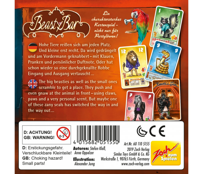 Настільна гра Beasty Bar ENG. Zoch (601105155)