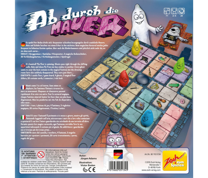 Настольная игра Вперед, Сквозь стену! (Ab durch die Mauer) ENG. Zoch (601105134)