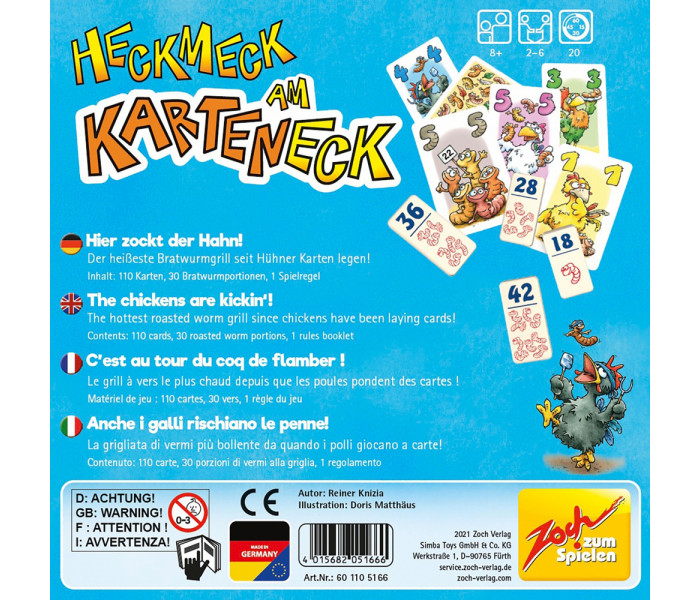 Настольная игра Хекмек Карточный (Heckmeck am Karteneck) ENG. Zoch (601105166)