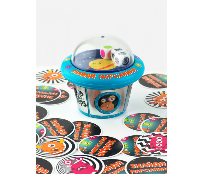 Настольная игра Pop-A-Tops: Знайди марсіанина. Fun Games Shop (FGS62)
