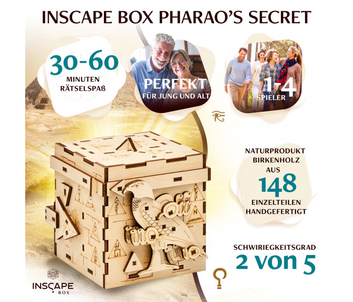 Головоломка квест-бокс Pharaoh’s Secret. Inscape