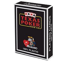 Фото Професійні пластикові карти Modiano Texas Poker, Black