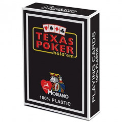 Профессиональные пластиковые карты Modiano Texas Poker, Black